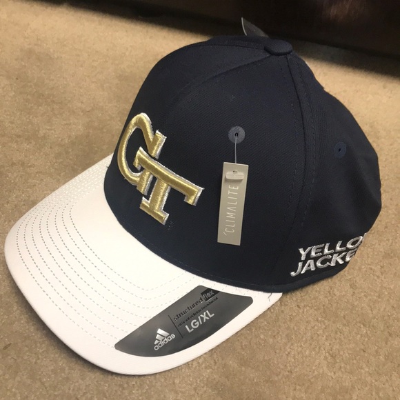 georgia tech baseball hat adidas